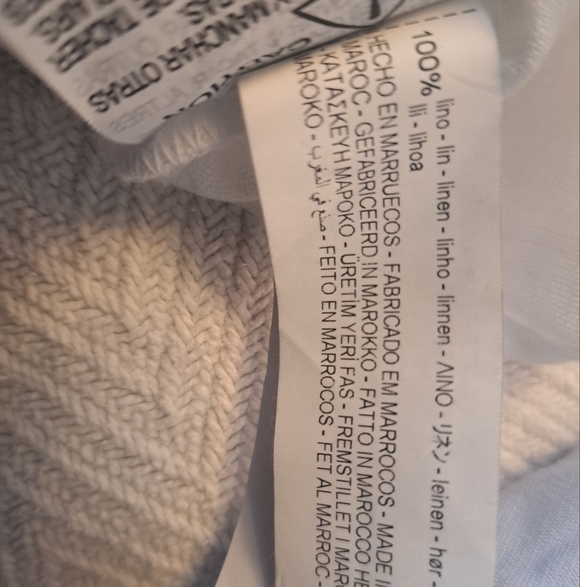 White linen S zara blouse - Picture 7 of 7